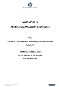 Informe sobre la Dislexia