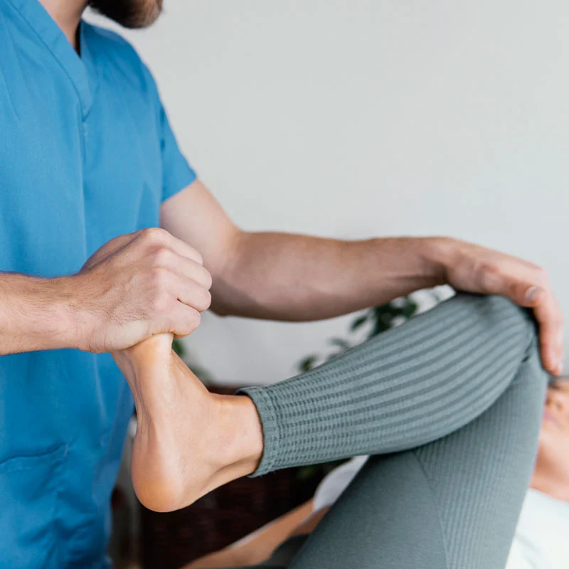 Sesión de fisioterapia en Motyva